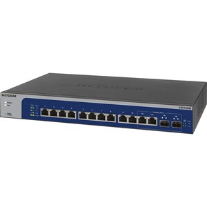 Netgear 12 Ports Manageable Ethernet Switch - 2 Layer Supported - Twisted Pair - Rack-mountable, Desktop