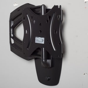 Chief Thinstall Swing Arm Metal Stud Wall Plate - Black - 50 lb Load Capacity