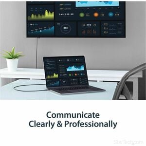 StarTech.com 6ft (2m) USB C to HDMI Cable - 4K 60Hz USB Type C DP Alt Mode to HDMI 2.0 Video Display Adapter Cable - Works