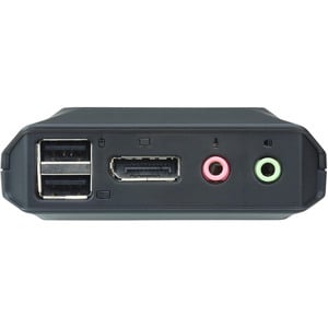ATEN 2-Port USB DisplayPort Cable KVM Switch with Remote Port Selector - 2 Computer(s) - 1 Local User(s) - 2560 x 1600 - 2
