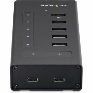 StarTech.com 7 Port USB C Hub - 2x USB-C & 5x USB-A - Mountable Metal USB 3.0 Type-C Hub - 5Gbps USB 3.2 Gen 1 - Self Powe
