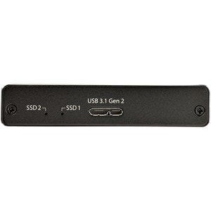 StarTech.com Dual-Slot Drive Enclosure for M.2 SATA SSDs - USB 3.1 (10Gbps) - RAID - 2 x SSD Supported - Serial ATA/600 Co