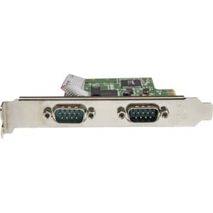 StarTech.com 2-Port PCI Express Serial Card with 16C1050 UART - RS232 - Low-profile Plug-in Card - PCI Express x1 - PC, Li