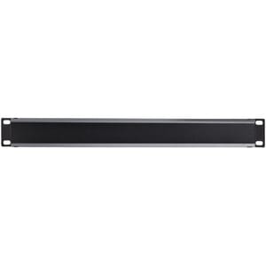StarTech.com 1U Horizontal Finger Duct Rack Cable Management Panel with Cover - Cable Management Panel - Black - 1U Rack H