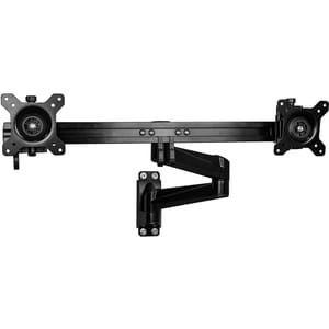 StarTech.com Wall Mount Dual Monitor Arm, Articulating Ergonomic VESA Wall Mount for 2x 24" (11lb/5kg) Screens, Adjustable