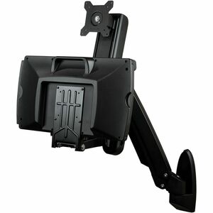 StarTech.com Wall Mount Workstation, Full Motion Standing Desk, Ergonomic Height Adjustable Monitor & Keyboard Tray Arm, F