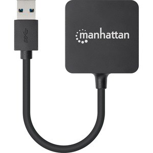Manhattan USB-A 4-Port Hub, 4x USB-A Ports, 5 Gbps (USB 3.2 Gen1 aka USB 3.0), USB powered (no external power supply requi