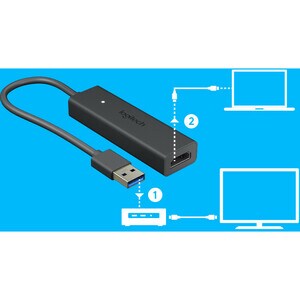 Logitech Graphic Adapter - USB 3.0 - 1 x HDMI, HDMI