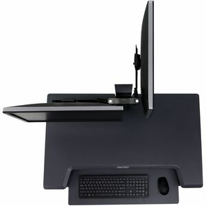 Dual Monitor Double-Hinged Bow for most WorkFit dual workstations