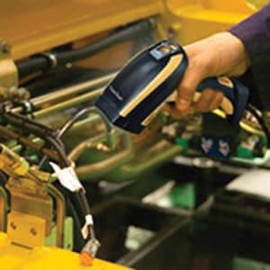 Datalogic PowerScan PD9130-K1 Handheld Barcode Scanner Kit - Cable Connectivity - Yellow, Black - 1D - Imager - USB