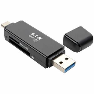 Eaton Tripp Lite Series USB-C Memory Card Reader, 2-in-1 USB-A/USB-C, USB 3.1 Gen 1 - 2-in-1 - SD, SDHC, SDXC, microSD, Du