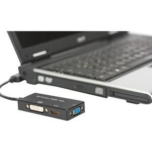 Assmann 20 cm DVI/DisplayPort/HDMI/VGA AV-Kabel für Notebook, HDTV, Audio-/Video-Gerät - 1 - Zweiter Anschluss: 1 x HDMI 1