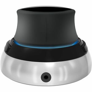 3Dconnexion SpaceMouse Compact - Cable - Black, Silver - USB - 2 Programmable Button(s) - Symmetrical