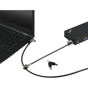 Cavo di sicurezza Lenovo Per Computer portatile, Monitor, Desktop Computer - Master Keyed Lock - Per Computer portatile, M