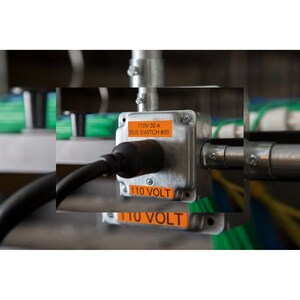Dymo Rhino Rhino 4200 Electronic Label Maker - Thermal Transfer - Tape, Label6 mm, 9 mm, 12 mm, 19 mm - Battery - 6 Batter