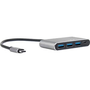 Rocstor Premium USB C Hub - 4 Port USB-C to USB-A (3x) and USB-C (1x) - Bus Powered USB Hub - USB Type-C Hub - Port Expand