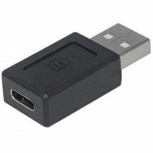 Manhattan Adaptador USB-C V2.0, AM-CH Negro - Níquel Conector - Negro