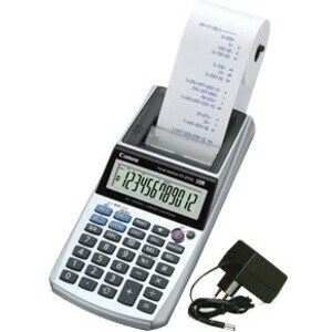 Canon P1-DTSC Printing Calculator - Ink Roller - Purple Print - 2 lps - Low Battery Indicator, Durable, Non-slip Rubber Pa