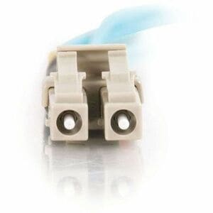 C2G 6.6ft (2m) LC-LC 10Gb 50/125 OM3 Duplex Multimode PVC Fiber Optic Cable - Aqua - 6.56 ft Fiber Optic Network Cable for