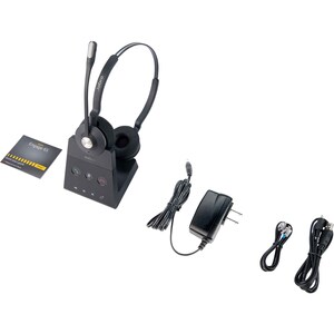 Jabra Engage 65 Stereo Wireless Over-the-head Stereo Headset - Binaural - 15000 cm - DECT - 40 Hz to 16 kHz - Electret, Co
