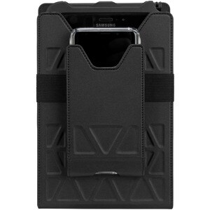 Targus Field-Ready THZ711GLZ Carrying Case (Holster) for 7" to 8" Tablet, Smartphone, Radio, Pen, Stylus - Black - Faux Le