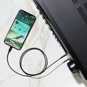 MIXIT LIGHTNING 3.5MM AUX CABLE 0.9 M BLACK
