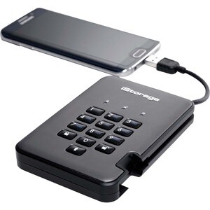 Disque dur Portable iStorage diskAshur PRO2 Durci - 2.5" Externe - 2 To - Conforme aux normes TAA - Client Léger Appareil 