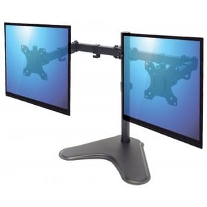 Dual Desk Mount for TV & Monitors (Full Motion), For screens: 10-27", Stand Assembly, VESA compatability: 75x75 and 100x10