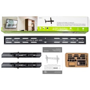 Kanto Wall Mount for Flat Panel Display - Black - 1 Display(s) Supported - 90" Screen Support - 90.72 kg Load Capacity - 1