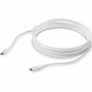 StarTech.com 4m 13 ft USB C to USB C Cable w/ 5A PD - M/M - White - USB 2.0 - USB-IF Certified - USB Type C Cable - USB C 