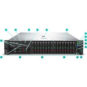 HPE ProLiant DL325 G10 1U Rack Server - 1 x AMD EPYC 7251 2.10 GHz - 8 GB RAM - 12Gb/s SAS Controller - 1 Processor Suppor
