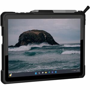 Urban Armor Gear Metropolis Rugged Keyboard/Cover Case Microsoft Surface Go Tablet - Black - Anti-slip, Impact Resistant, 