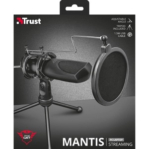 MikrofonTrust Mantis GXT 232 - Kabelgebunden - Kondensator - Omnidirektional - 1,50 m - USB - Desktop - 50 Hz bis 16 kHz