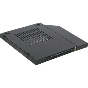 Icy Dock ToughArmor MB411SPO-2B Drive Bay Adapter for 5.25" - Serial ATA/600 Host Interface Internal - Black - 1 x HDD Sup