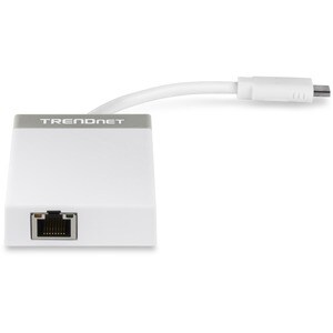 TRENDnet USB-C to Ethernet Gigabit Adapter, TUC-ETGH3, USB-C Hub with RJ-45 Gigabit, Windows and Mac Compatible, 3 x USB 3