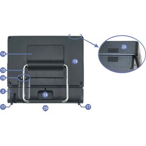 All-in-One-PC Shuttle XPC P20U - Intel Celeron 3865U 1,80 GHz Prozessor DDR4 SDRAM - 29,5 cm (11,6 Zoll) 1366 x 768 Touchs