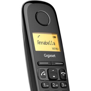 Gigaset A270 DECT Cordless Phone - Black - Cordless - Corded - 1 x Phone Line - 1 x Handset - 1 Simultaneous Calls - Speak