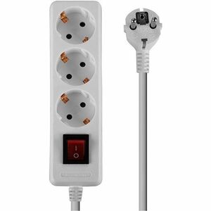 LINDY Steckdosenleiste - Schuko - 3 x Schuko - 1,40 m Kabel - 250 V AC Voltage - 3,50 kW - Extern - Weiß