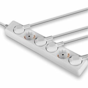 LINDY Steckdosenleiste - Schuko - 6 x Schuko - 1,40 m Kabel - 250 V AC Voltage - 3,50 kW - Weiß
