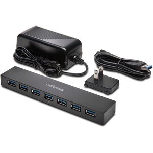 Kensington USB 3.0 7-Port Hub with Charging - USB - External - 7 USB Port(s) - 7 USB 3.0 Port(s) - PC, Mac