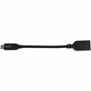 V7 V7U3C-BLK-1E 15.24 cm USB-C/USB-A Data Transfer Cable - 1 - Cable for Peripheral Device, USB Device - First End: 1 x US