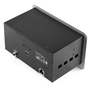 StarTech.com Conference Table Connectivity Pop up Box with AV and Data Ports - HDMI, VGA, DisplayPort to 4K HDMI Output (B