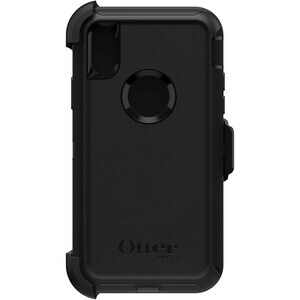 OtterBox Defender Rugged Carrying Case (Holster) Apple iPhone XS, iPhone X Smartphone - Black - Dirt Resistant, Bump Resis