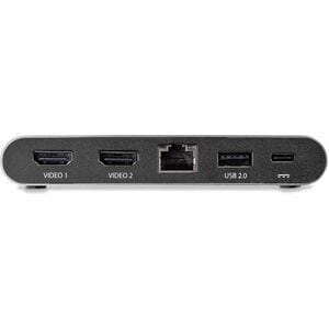 StarTech.com USB C Dock - 4K Dual Monitor HDMI USB-C Docking Station - 100W Power Delivery Passthrough, GbE, 2x USB-A - Mu