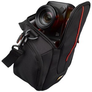 Case Logic DCB-304 Carrying Case Camera - Black - Polyester Body - Belt Loop, Lanyard Strap, Handle, Shoulder Strap - 177.