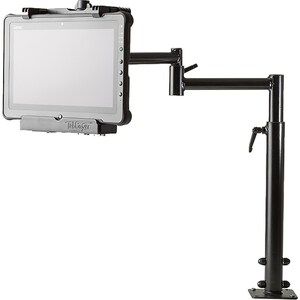 Bras support d'écran Gamber-Johnson pour Ecran Plat, Station d'accueil, Tablette - Couche poudre noire - 1 Écran(s) suppor