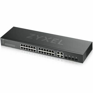 ZYXEL 24-port GbE Smart Managed Switch - 28 Ports - Manageable - 4 Layer Supported - Modular - 4 SFP Slots - 27.20 W Power