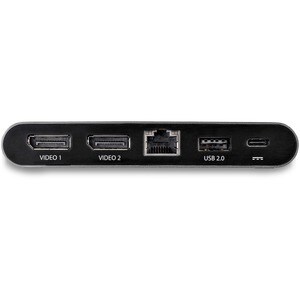 StarTech.com Dual Monitor USB-C Multiport Adapter - Windows® - 2 x 4K DP - 100W PD 3.0 - GbE  - DP Alt Mode Switch - 4 x U
