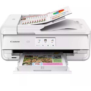 Canon PIXMA TS9551C Sem fios Impressora multi-funcional de jato de tinta - Cor - Branco - 4800 x 1200 dpi Print - Automáti