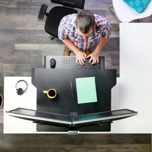 Ergotron WorkFit-TX Standing Desk Converter - Up to 76.2 cm (30") Screen Support - 18.14 kg Load Capacity - 50.8 cm Height